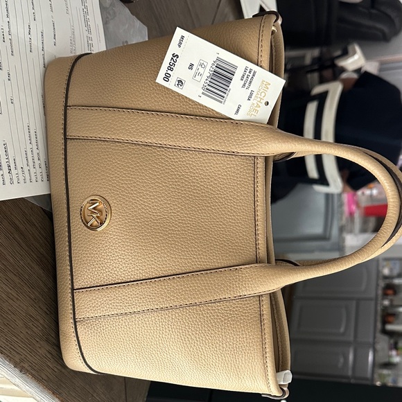 Michael Kors Camel Leather Tote - Picture 4 of 4